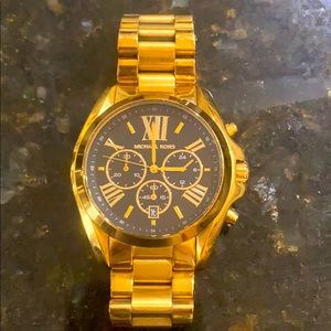 Oversized Bradshaw Gold-Tone Watch MK